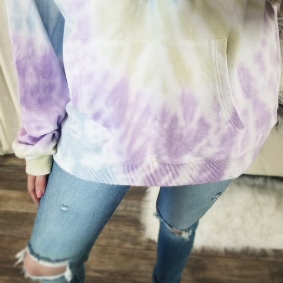 Last1️⃣DAWN Spiral Tie Dye Pullover with Pocket - Picture 8 of 11